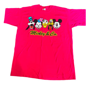 Mickey & Co Mickey and Friends Bright Pink Shirt Extra Large