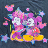 *NO SIZE TAG* Mickey Minnie black shirt pink star graphic