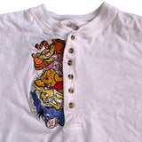 Disney Store Winnie the Pooh & Friends White Henley Long Sleeve Tee Shirt Large