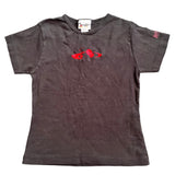 Walt Disney World Mission space black red embroidered womens tee large