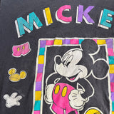 Mickey Unlimited Mickey in Frame Black Multi Color Shirt OSFA One Size