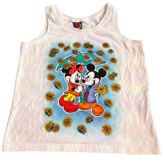 Mickey Unlimited Mickey Minnie Sunflower Tank Top Medium