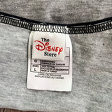 Disney Store gray mickey embroidered logo tank top spaghetti strap Large