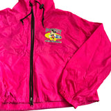 Mickey Unlimited Nylon Windbreaker Raincoat Jacket Pink Medium