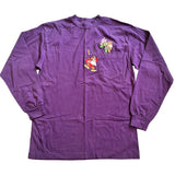 Disney Store Dopey Doc Seven Dwarves purple long sleeve shirt Medium