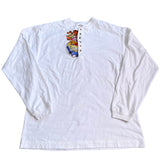 Disney Store Winnie the Pooh & Friends White Henley Long Sleeve Tee Shirt Large