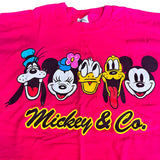 Mickey & Co Mickey and Friends Bright Pink Shirt Extra Large