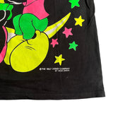 Velva Sheen Florida Mickey Minnie Moon Neon Black Shirt Medium