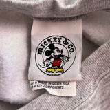 Mickey & Co gray cropped sweatshirt plaid mickey logo Medium