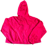 Mickey Unlimited Nylon Windbreaker Raincoat Jacket Pink Medium