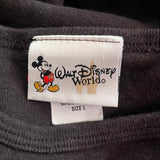 Walt Disney World Mission space black red embroidered womens tee large