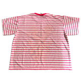 DEADSTOCK NEW Mickey Unlimited white pink striped shirt 2x