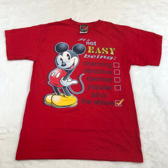 Mickey It's Not Easy Being Red Shirt Checklist Small