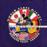 Mickey Unlimited Niagara Falls Canada Purple Flag Shirt Small