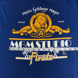 MGM Studio Florida Blue Shirt Lion Yellow White Large