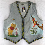 Winnie the Pooh JouJou Denim Jean Embroidered Vest Extra Large