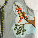 Winnie the Pooh JouJou Denim Jean Embroidered Vest Extra Large