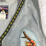 Winnie the Pooh JouJou Denim Jean Embroidered Vest Extra Large