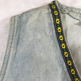 Winnie the Pooh JouJou Denim Jean Embroidered Vest Extra Large