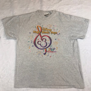 Disney Magic Music Days 2000 Fireworks Grey Shirt Extra Large