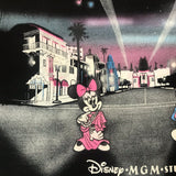 MGM Studios Airbrush Mickey Minnie Black Shirt Medium