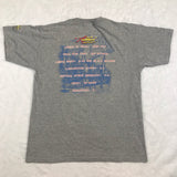 Rock 'n' Roller Coaster Gray Plans Stats Shirt Large