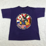 Mickey Unlimited Niagara Falls Canada Purple Flag Shirt Small