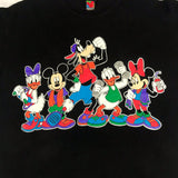 Mickey and Friends Workout Exercise Black Shirt Extra Large