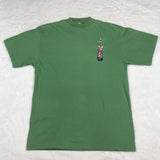 Piglet Honey Pot Embroidered Green Shirt Large