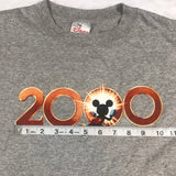 Mickey 2000 Millennium New Year Grey Shirt Medium