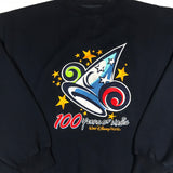 WDW MGM Sorcerers Hat 100 Years of Magic Navy Blue Embroidered Pullover Sweatshirt Large